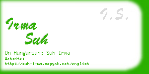irma suh business card